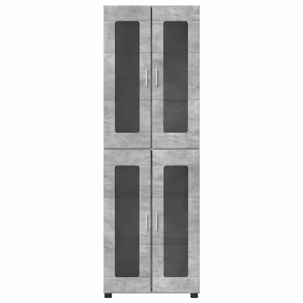 Highboard FLORIN Concrete Grey 60 x 35 x 182 cm Engineered Wood