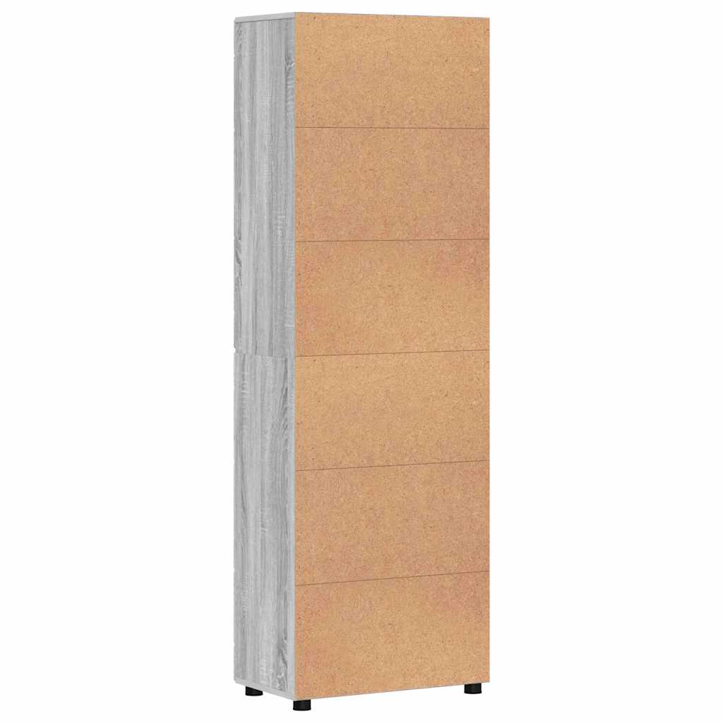 Highboard FLORIN Grey Sonoma 60 x 35 x 182 cm Engineered Wood