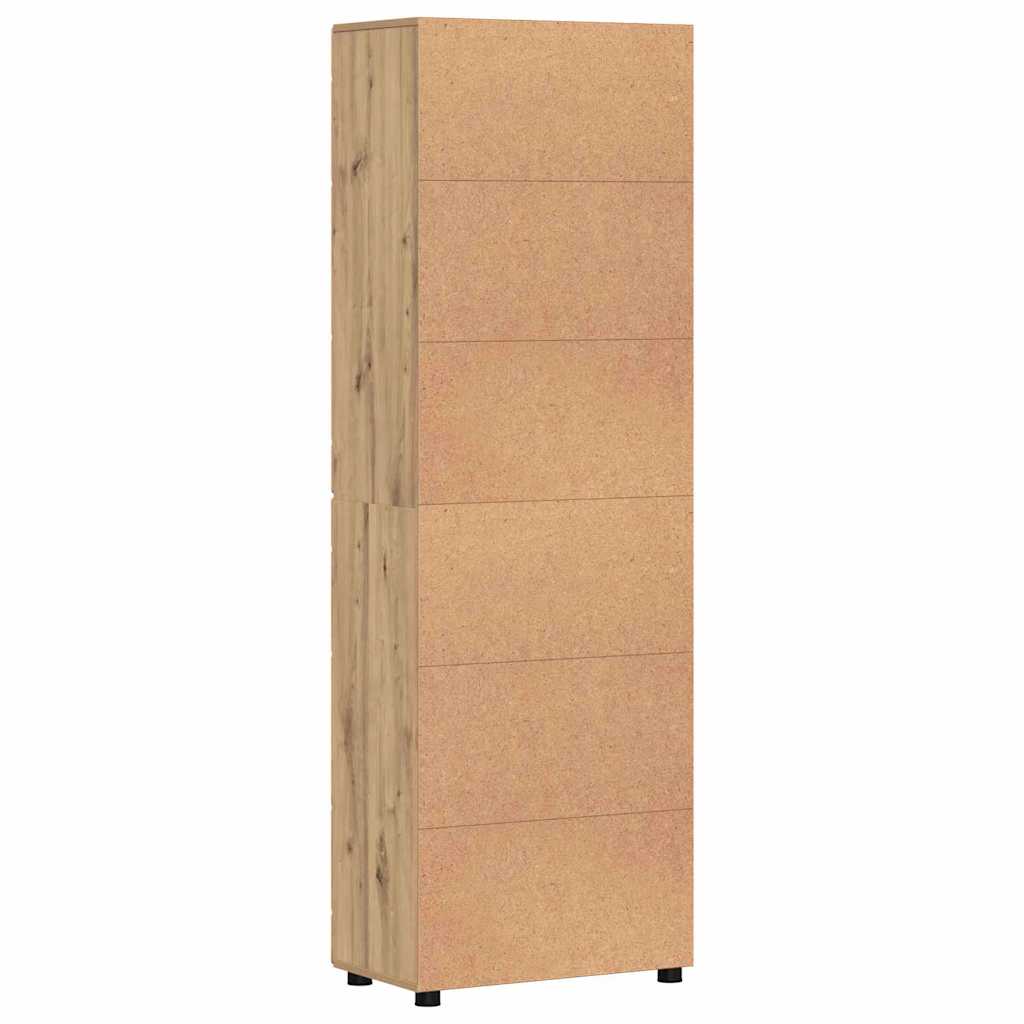 Highboard FLORIN 60 x 35 x 182 cm Artisan Oak Engineered Wood