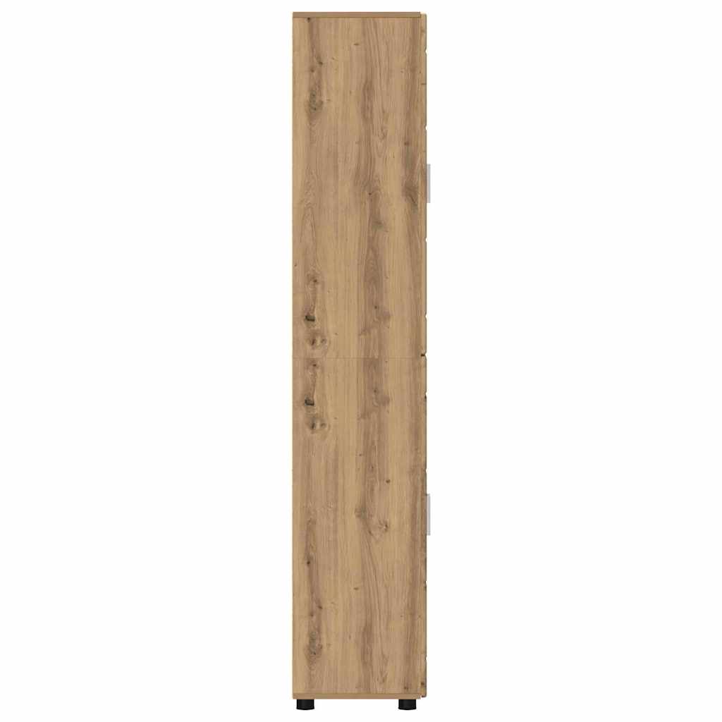 Highboard FLORIN 60 x 35 x 182 cm Artisan Oak Engineered Wood