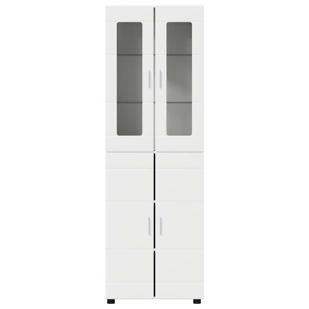 Highboard FLORIN White 60 x 35 x 182 cm Engineered Wood