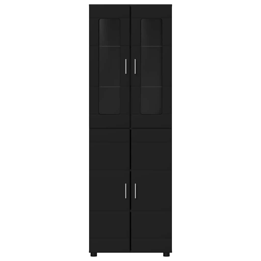 Highboard FLORIN Black 60 x 35 x 182 cm Engineered Wood