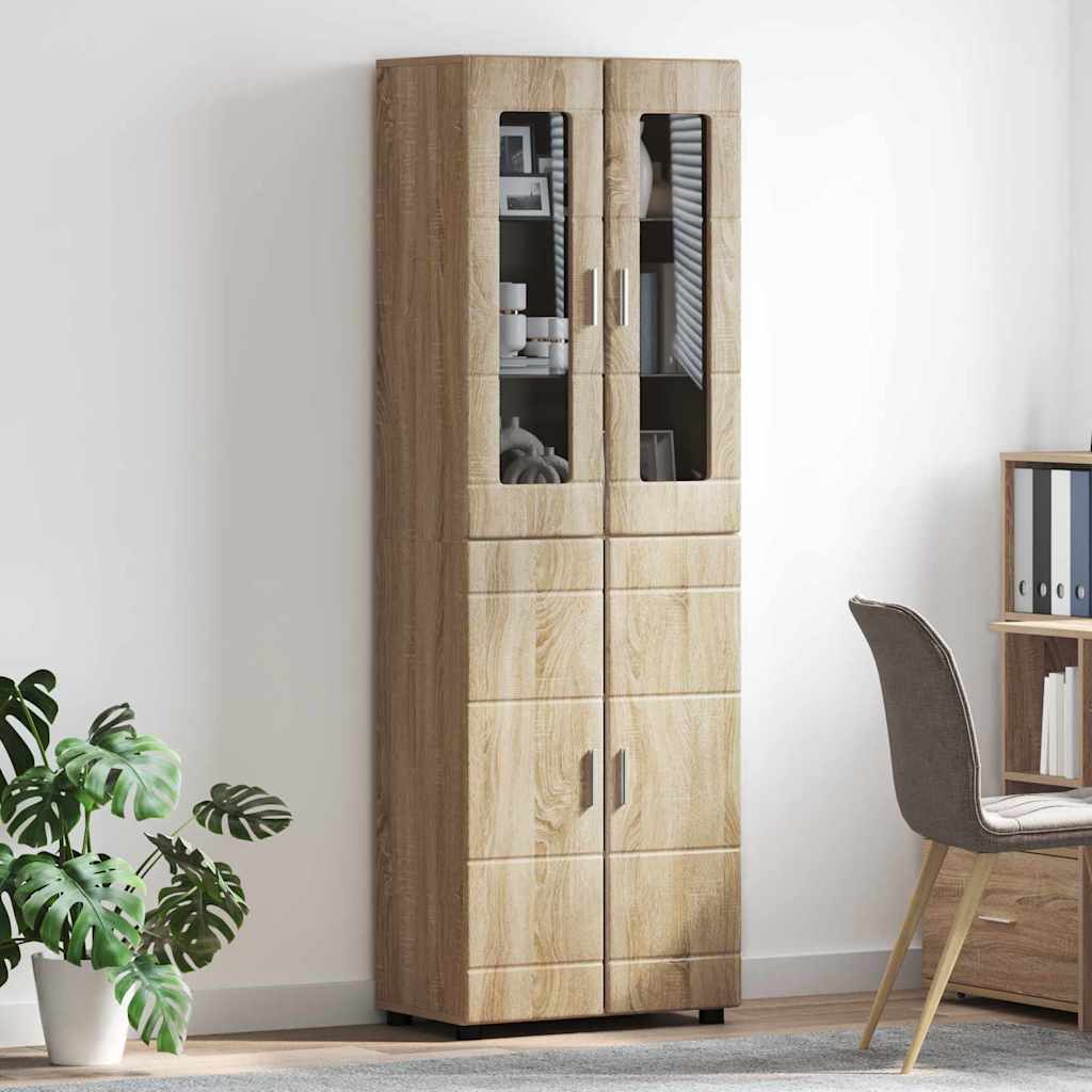 Highboard FLORIN Sonoma Oak 60 x 35 x 182 cm Engineered Wood