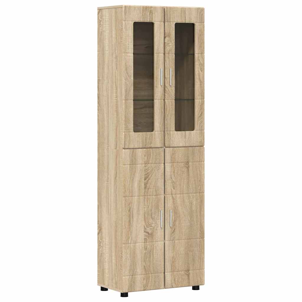 Highboard FLORIN Sonoma Oak 60 x 35 x 182 cm Engineered Wood