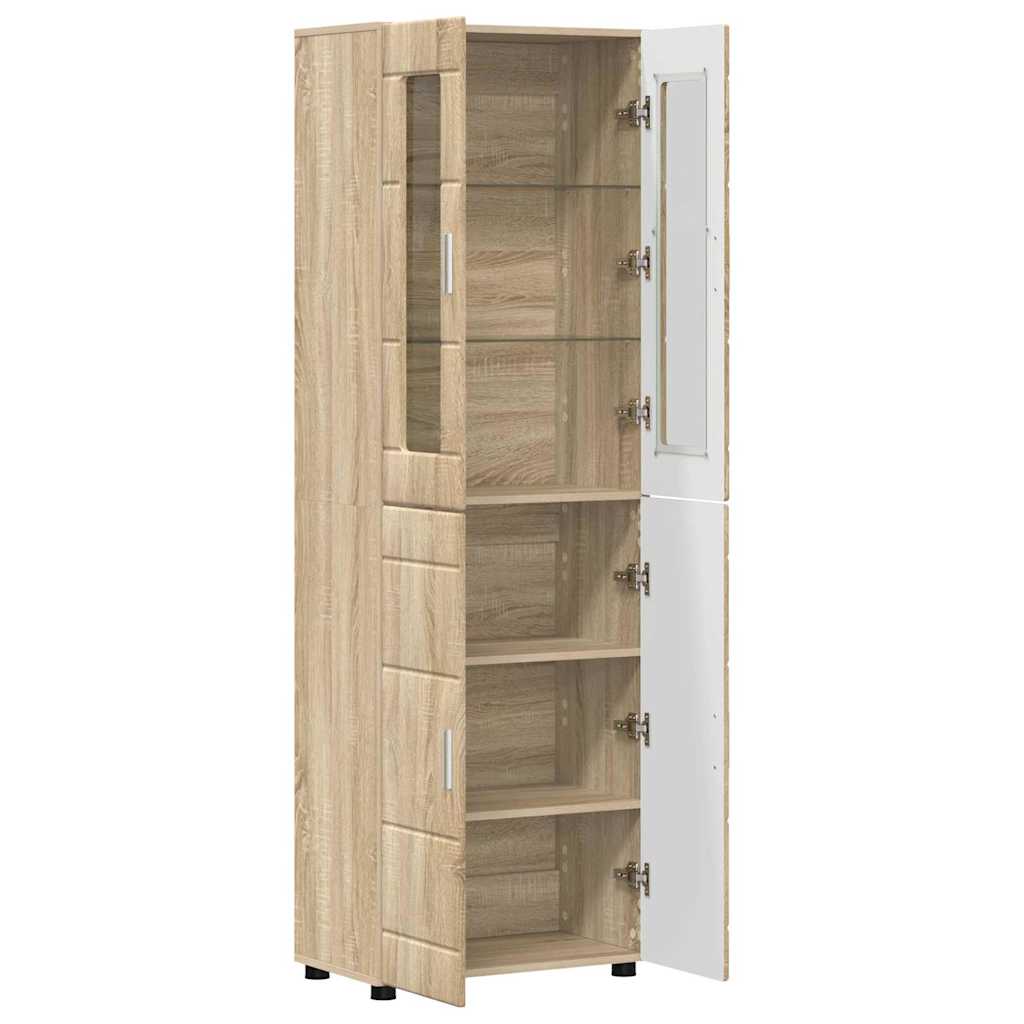 Highboard FLORIN Sonoma Oak 60 x 35 x 182 cm Engineered Wood