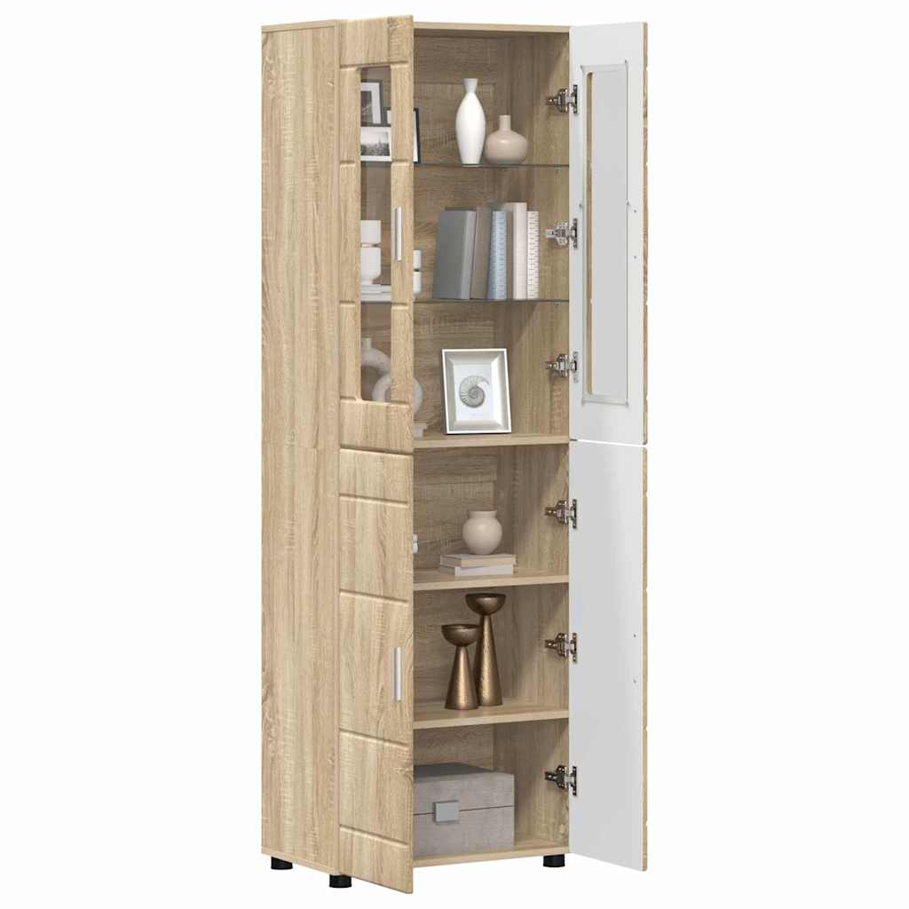 Highboard FLORIN Sonoma Oak 60 x 35 x 182 cm Engineered Wood