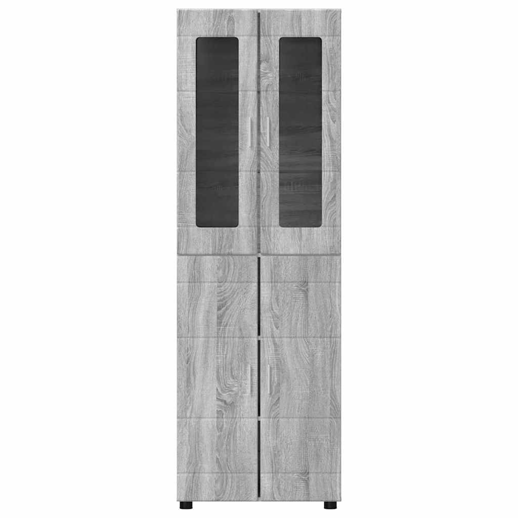 Highboard FLORIN Grey Sonoma 60 x 35 x 182 cm Engineered Wood
