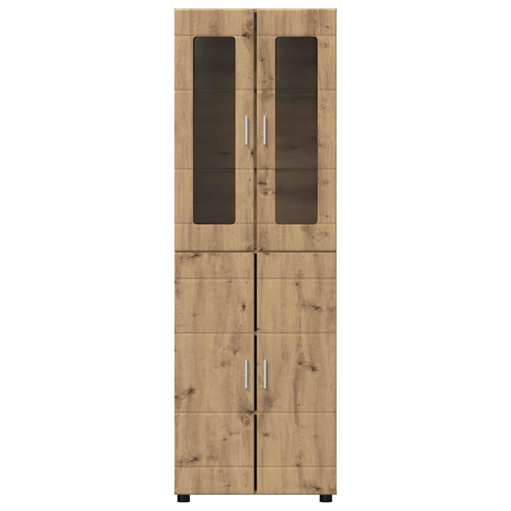 Highboard FLORIN 60 x 35 x 182 cm Artisan Oak Engineered Wood