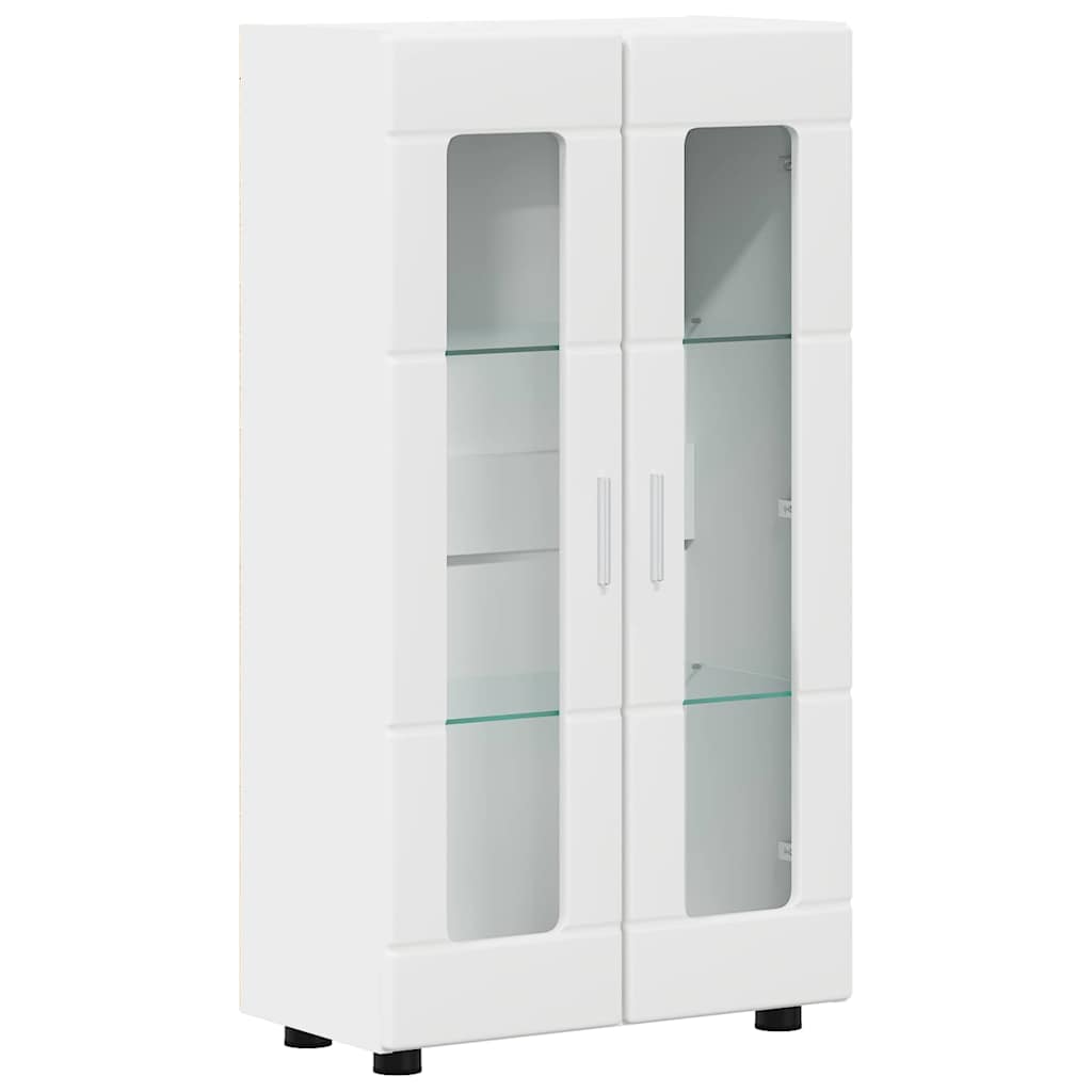 TV Cabinet Set with Drawer FLORIN 3 pcs White Engineered Wood