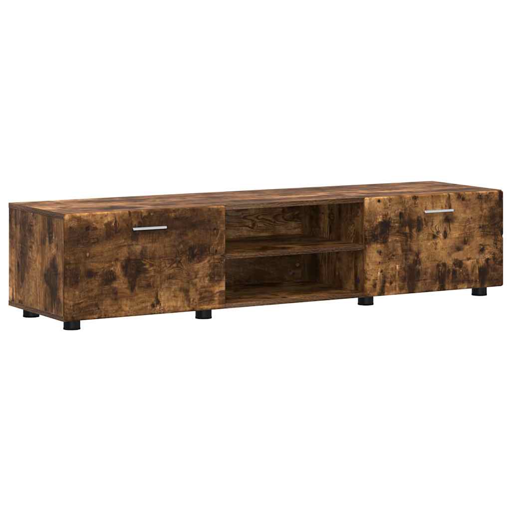 TV Cabinet Set FLORIN 3 pcs Smoked Oak Engineered Wood