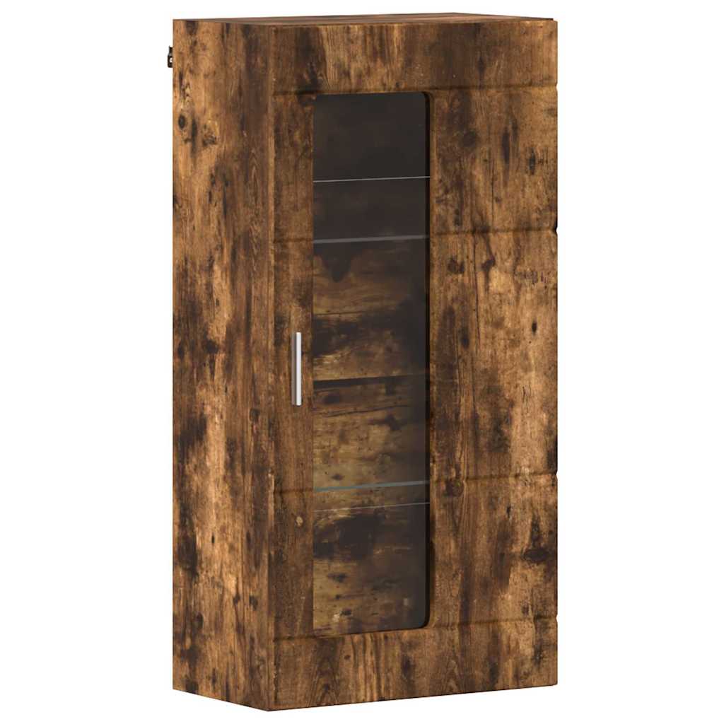 TV Cabinet Set FLORIN 3 pcs Smoked Oak Engineered Wood