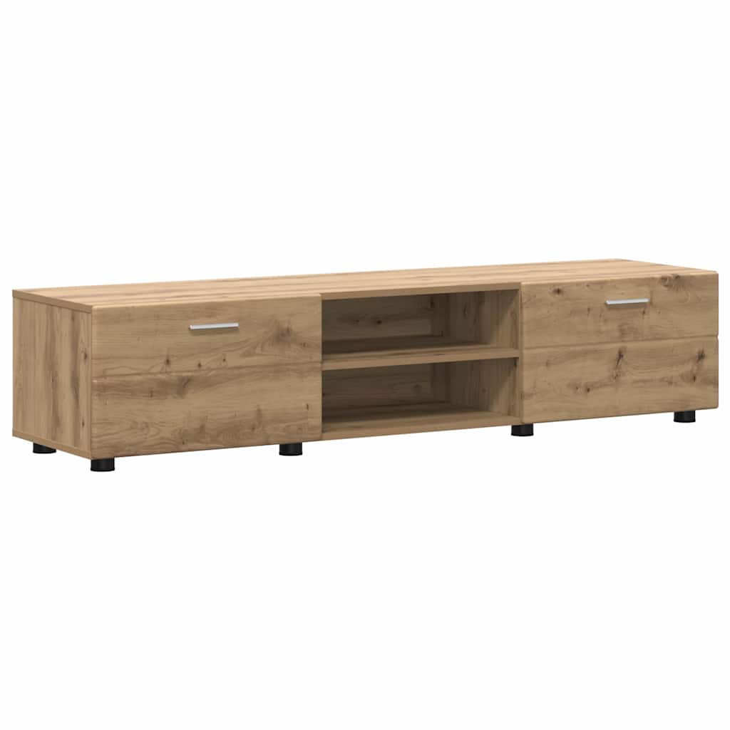 TV Cabinet Set FLORIN 3 pcs Artisan Oak Engineered Wood