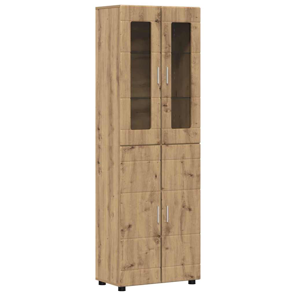 TV Cabinet Set FLORIN 3 pcs Artisan Oak Engineered Wood