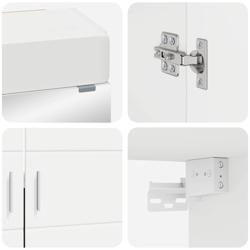 Bathroom Furniture Set TULUM 2 pcs White 60 x 34 x 63 cm