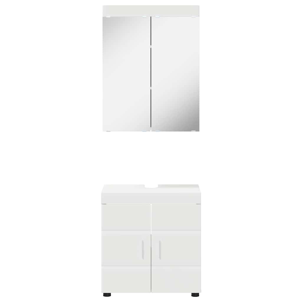 Bathroom Furniture Set TULUM 2 pcs White 60 x 34 x 63 cm