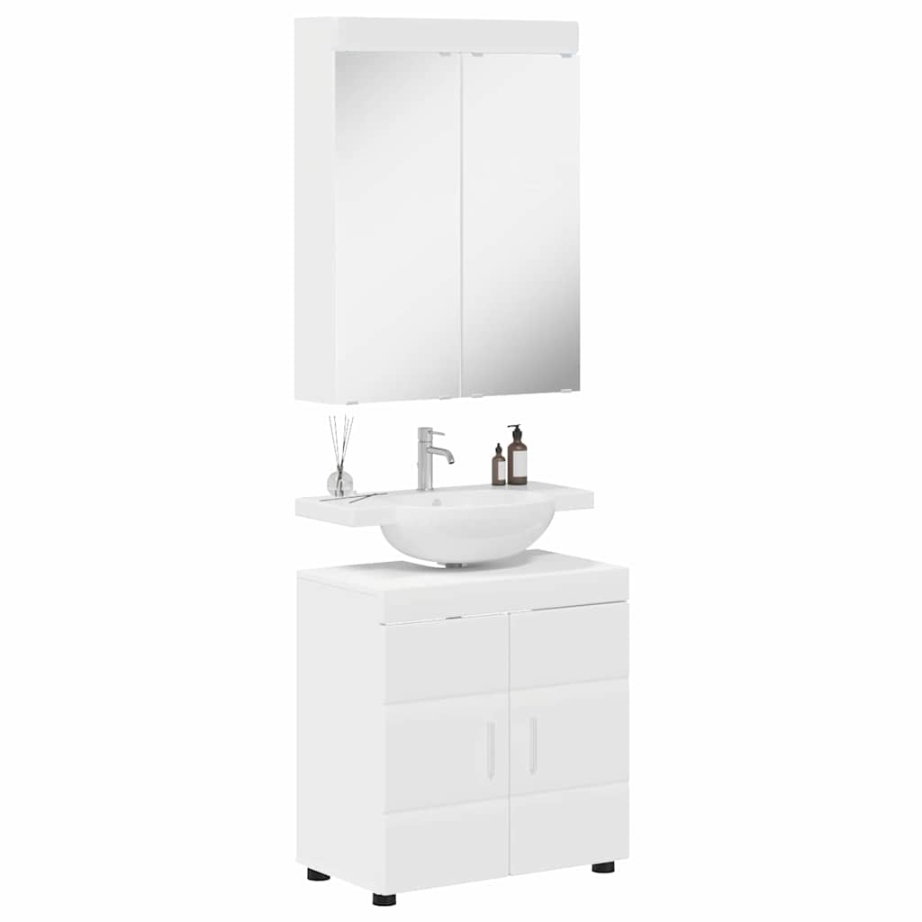 Bathroom Furniture Set TULUM 2 pcs White 60 x 34 x 63 cm