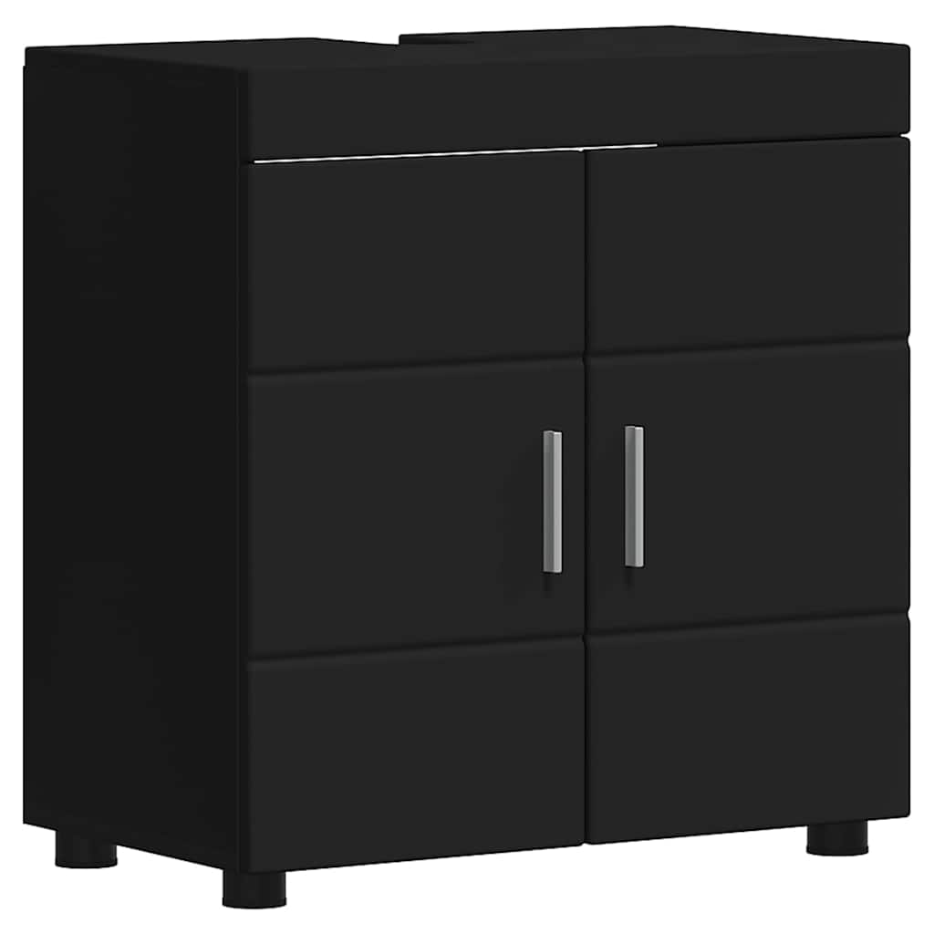 Bathroom Furniture Set TULUM 2 pcs Black 60 x 34 x 63 cm
