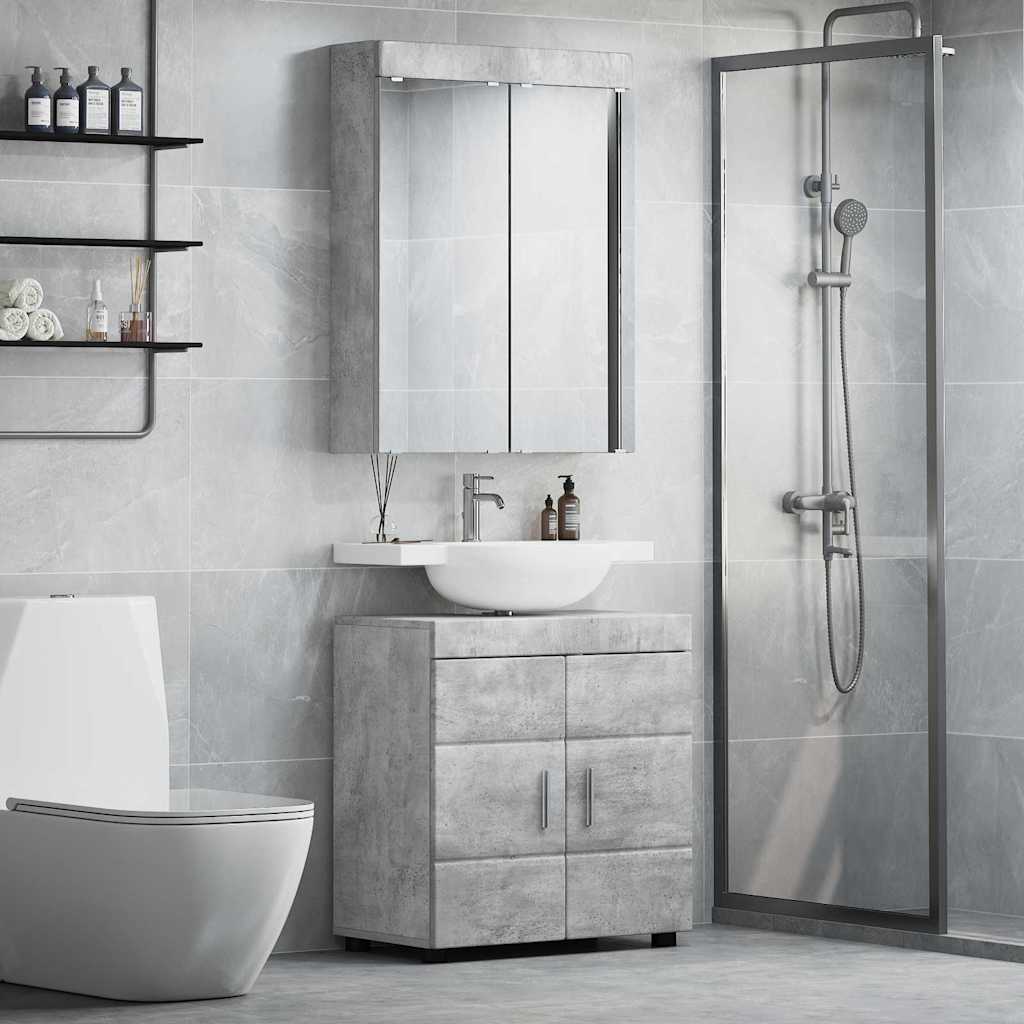 Bathroom Furniture Set TULUM 2 pcs Concrete Grey