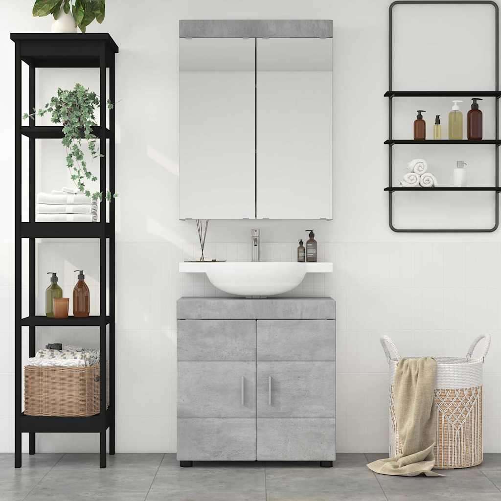 Bathroom Furniture Set TULUM 2 pcs Concrete Grey