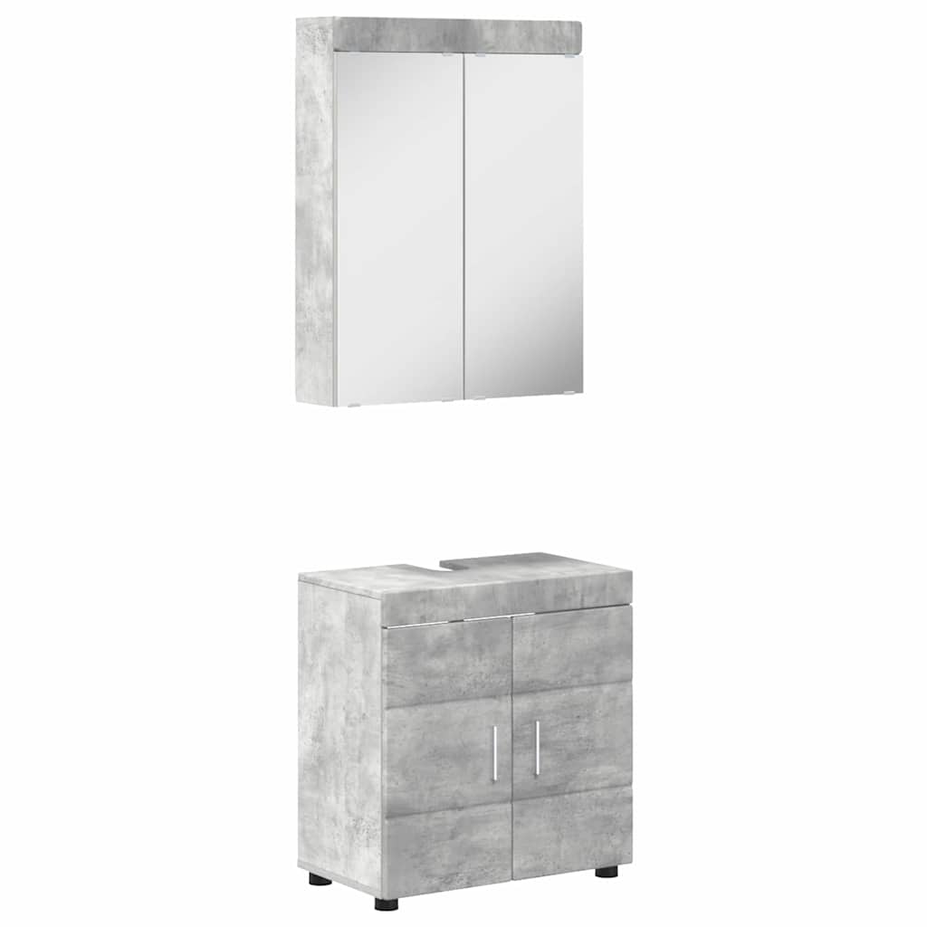 Bathroom Furniture Set TULUM 2 pcs Concrete Grey