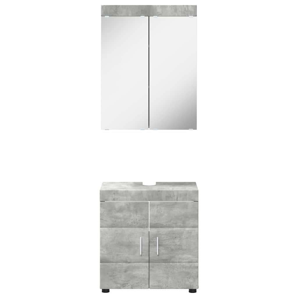 Bathroom Furniture Set TULUM 2 pcs Concrete Grey