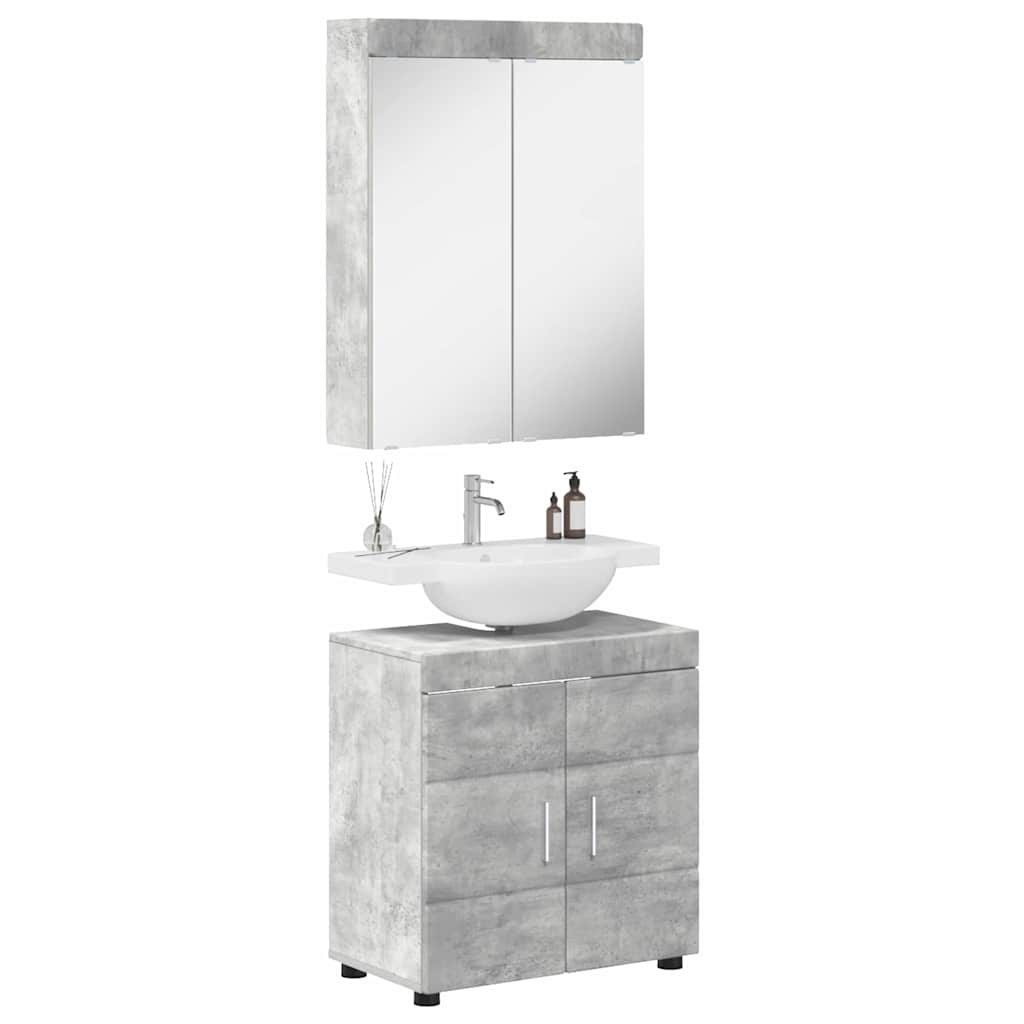 Bathroom Furniture Set TULUM 2 pcs Concrete Grey