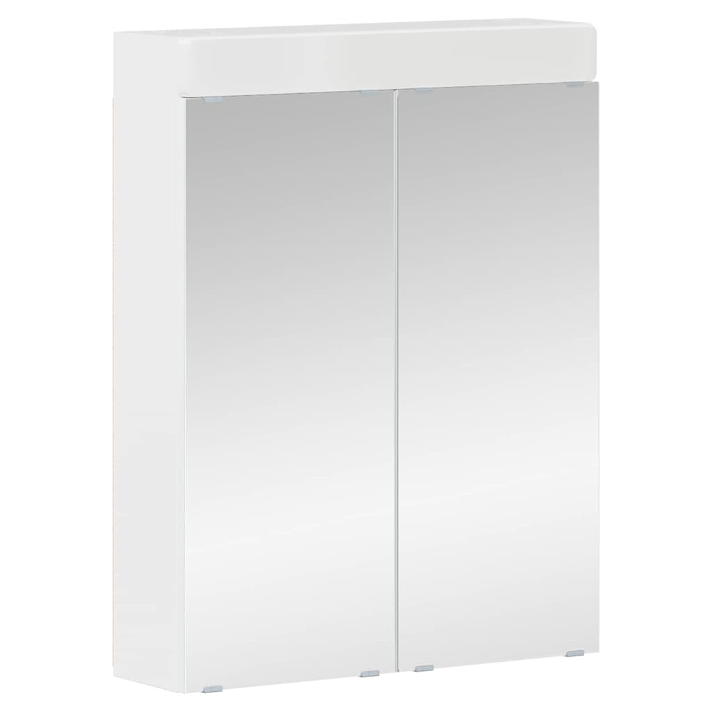 Bathroom Furniture Set TULUM 2 pcs High Gloss White