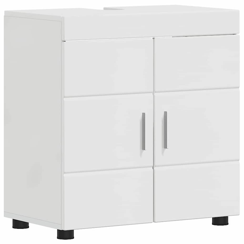 Bathroom Furniture Set TULUM 2 pcs High Gloss White
