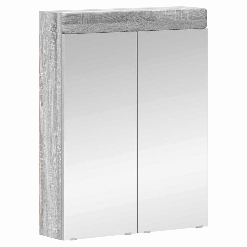 Bathroom Furniture Set TULUM 2 pcs Grey Sonoma 60 x 34 x 63 cm