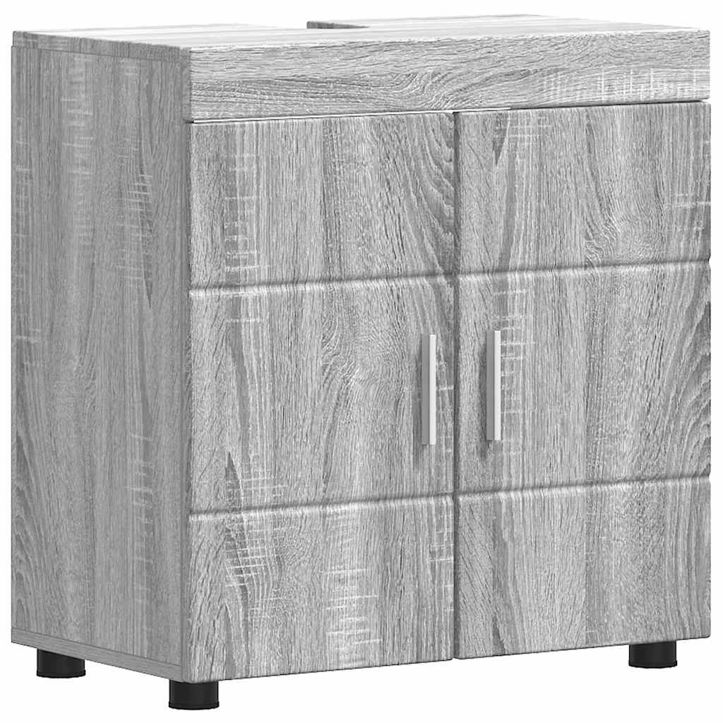 Bathroom Furniture Set TULUM 2 pcs Grey Sonoma 60 x 34 x 63 cm