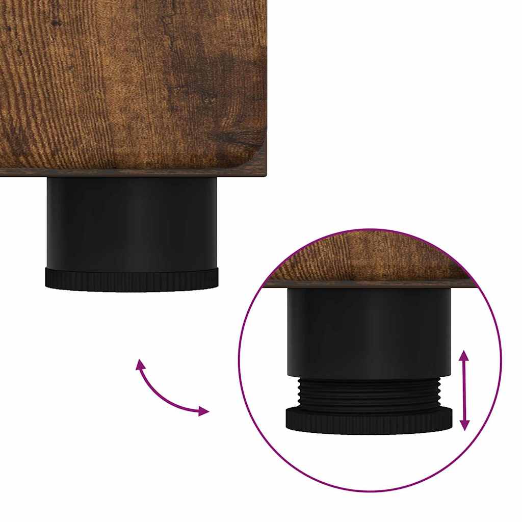 Bathroom Furniture Set TULUM 3 pcs Smoked Oak 60 x 34 x 63 cm