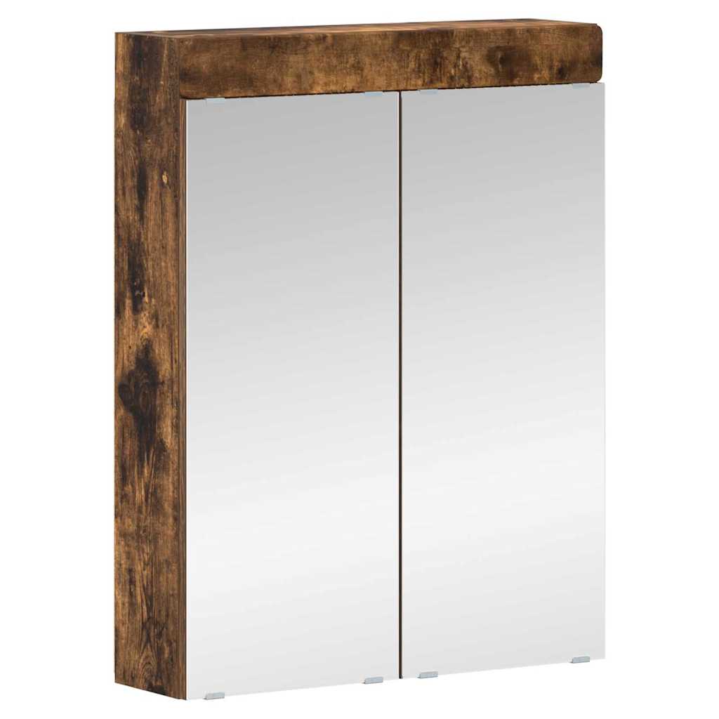 Bathroom Furniture Set TULUM 4 pcs Smoked Oak 60 x 34 x 63 cm
