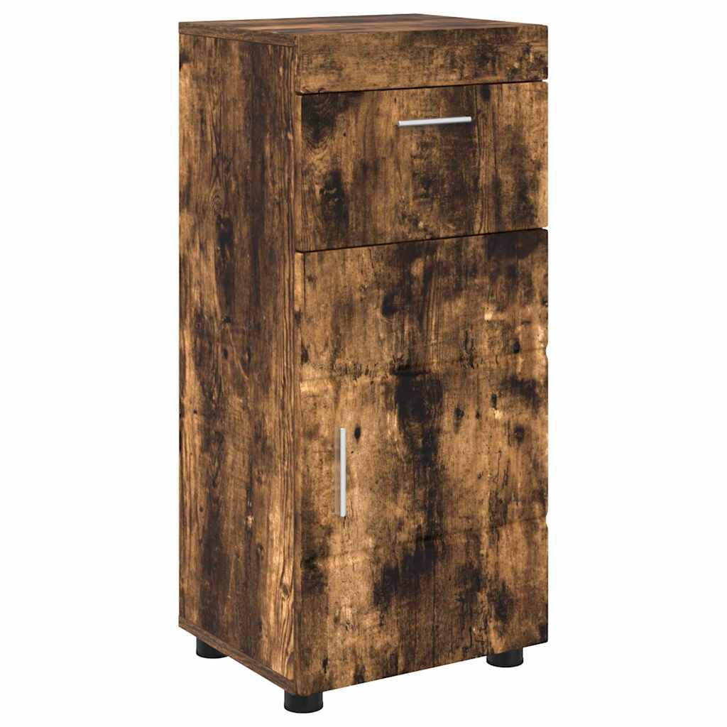 Bathroom Furniture Set TULUM 4 pcs Smoked Oak 60 x 34 x 63 cm