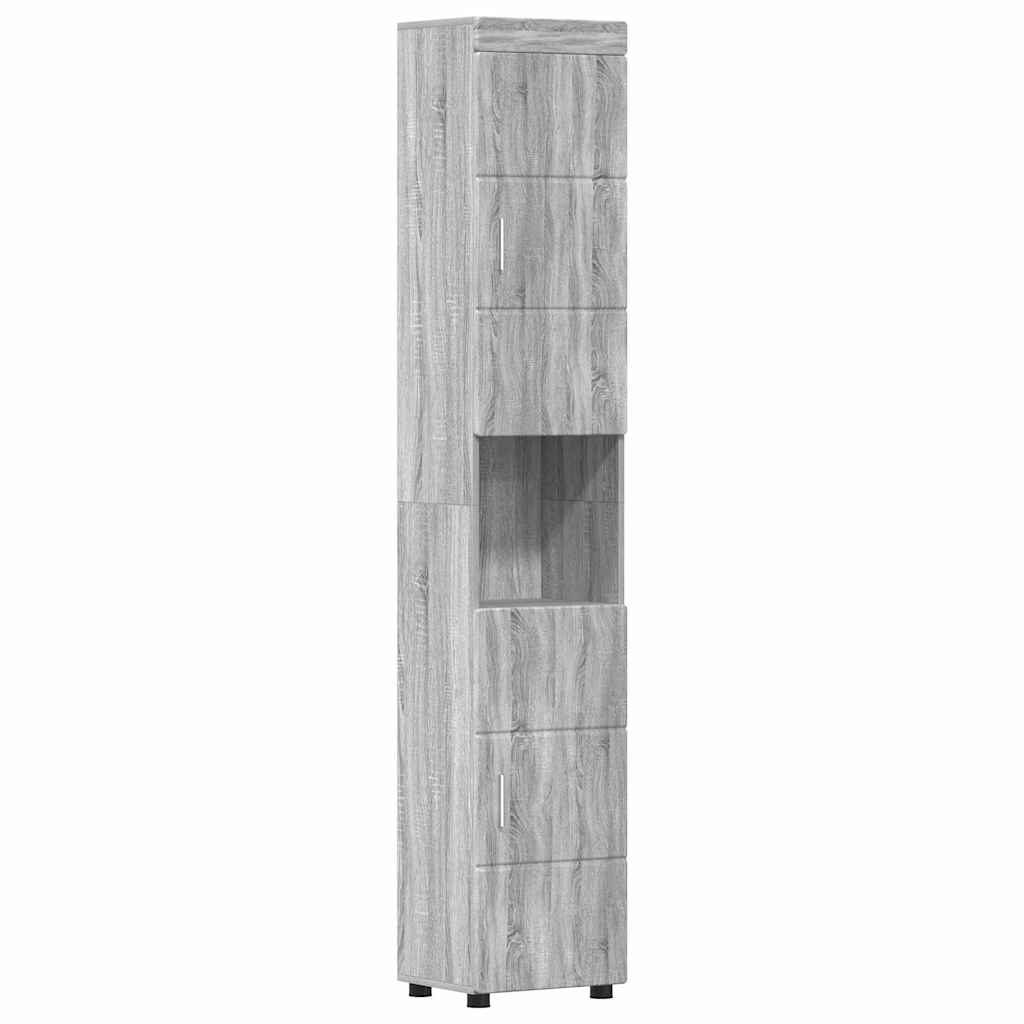 Bathroom Furniture Set TULUM 5 pcs Grey Sonoma 60 x 34 x 63 cm