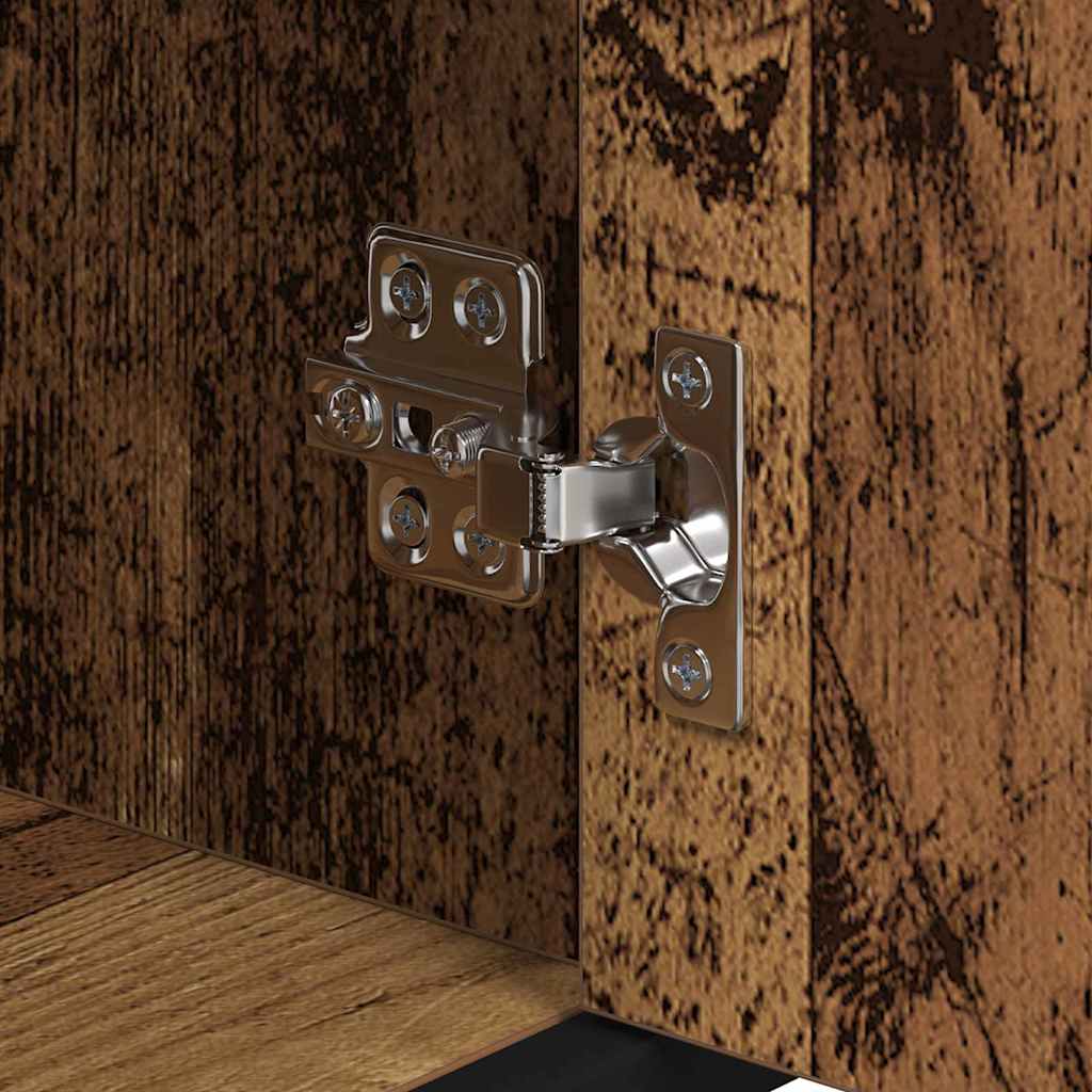 Bathroom Furniture Set with Shelf Old Wood 35 x 37.5 x 188.5 cm