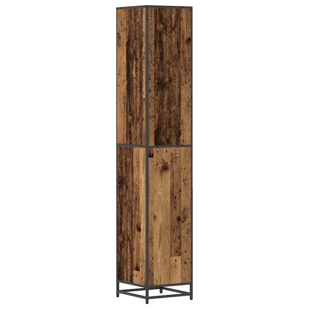 Bathroom Furniture Set with Shelf Old Wood 35 x 37.5 x 188.5 cm