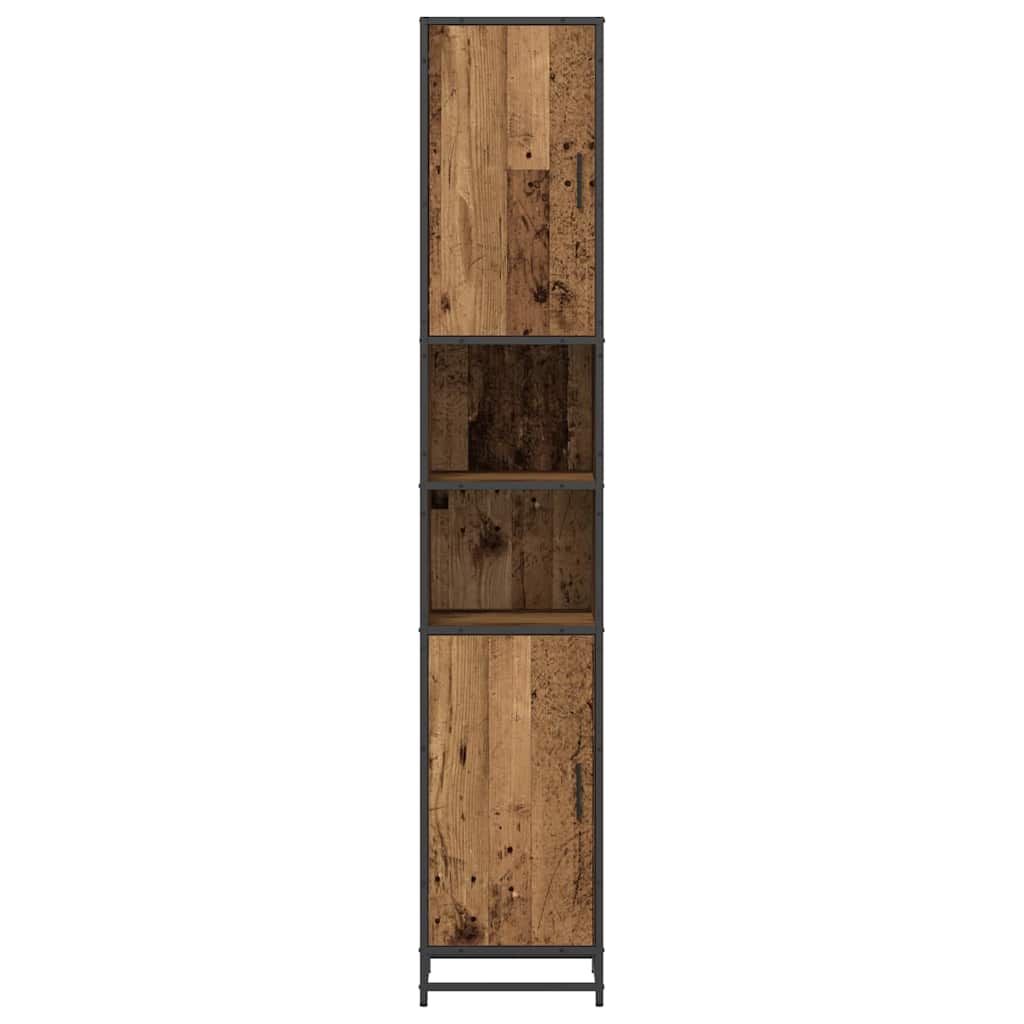 Bathroom Furniture Set with Shelf Old Wood 35 x 37.5 x 188.5 cm