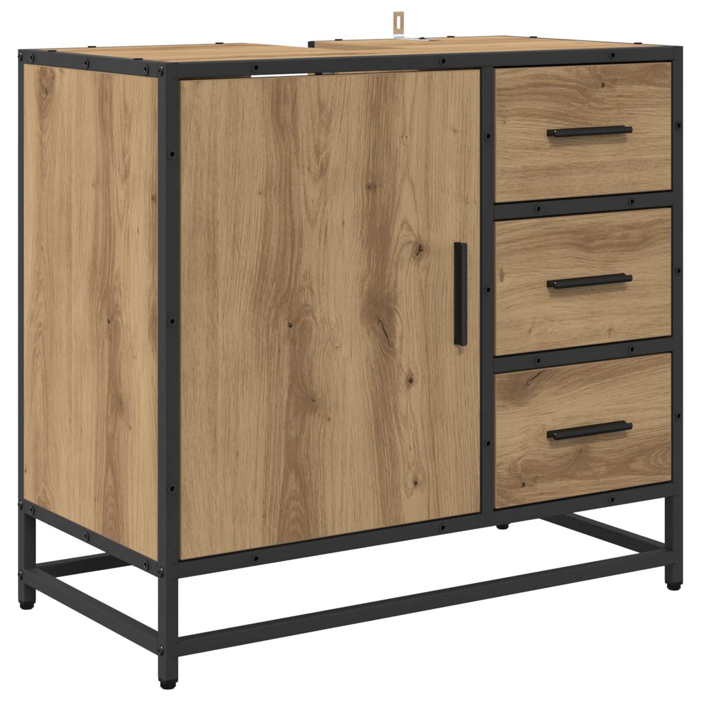 Bathroom Furniture Set 2 pcs Artisan Oak Engineered Wood