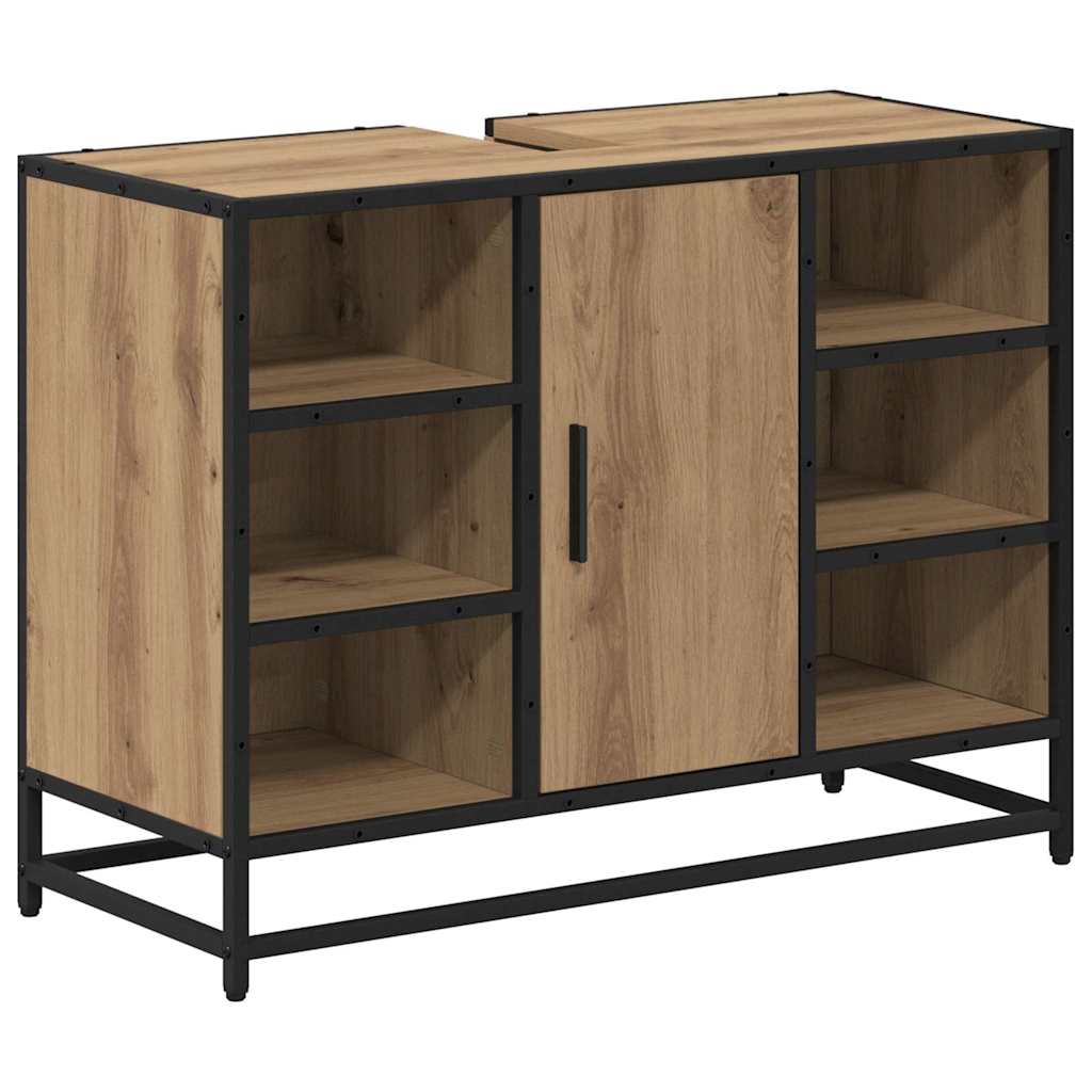 Bathroom Furniture Set 4 pcs Artisan Oak Engineered Wood
