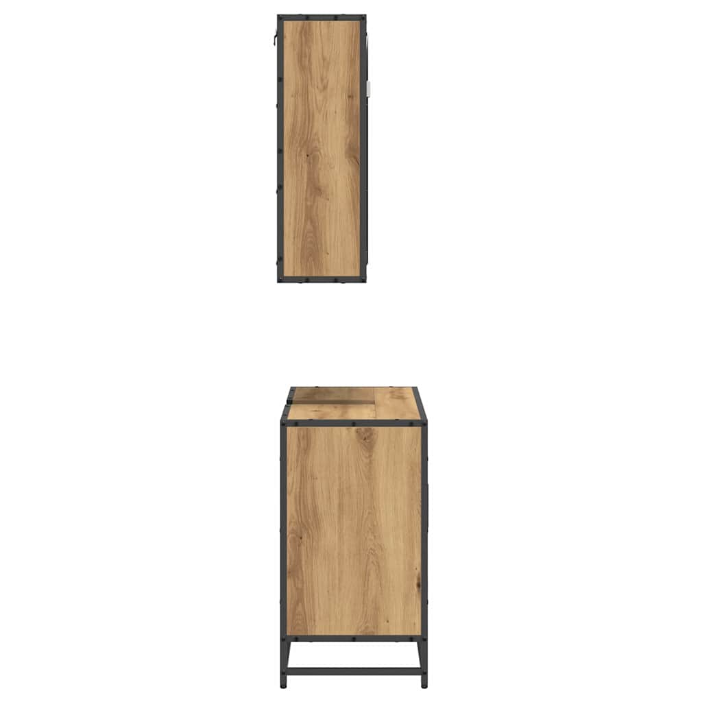 Bathroom Furniture Set 2 pcs Artisan Oak Engineered Wood