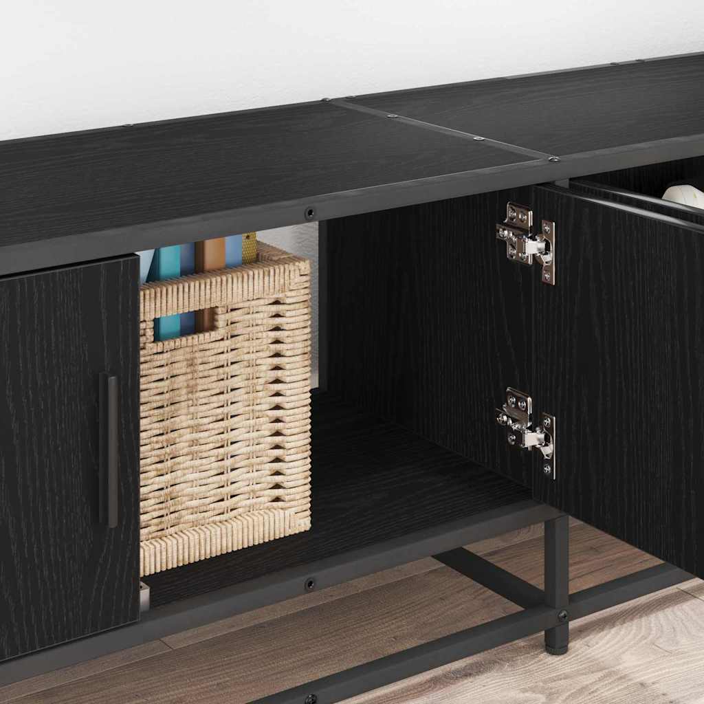 TV Units 2 pcs Black Oak 240 x 35 x 41 cm Engineered wood