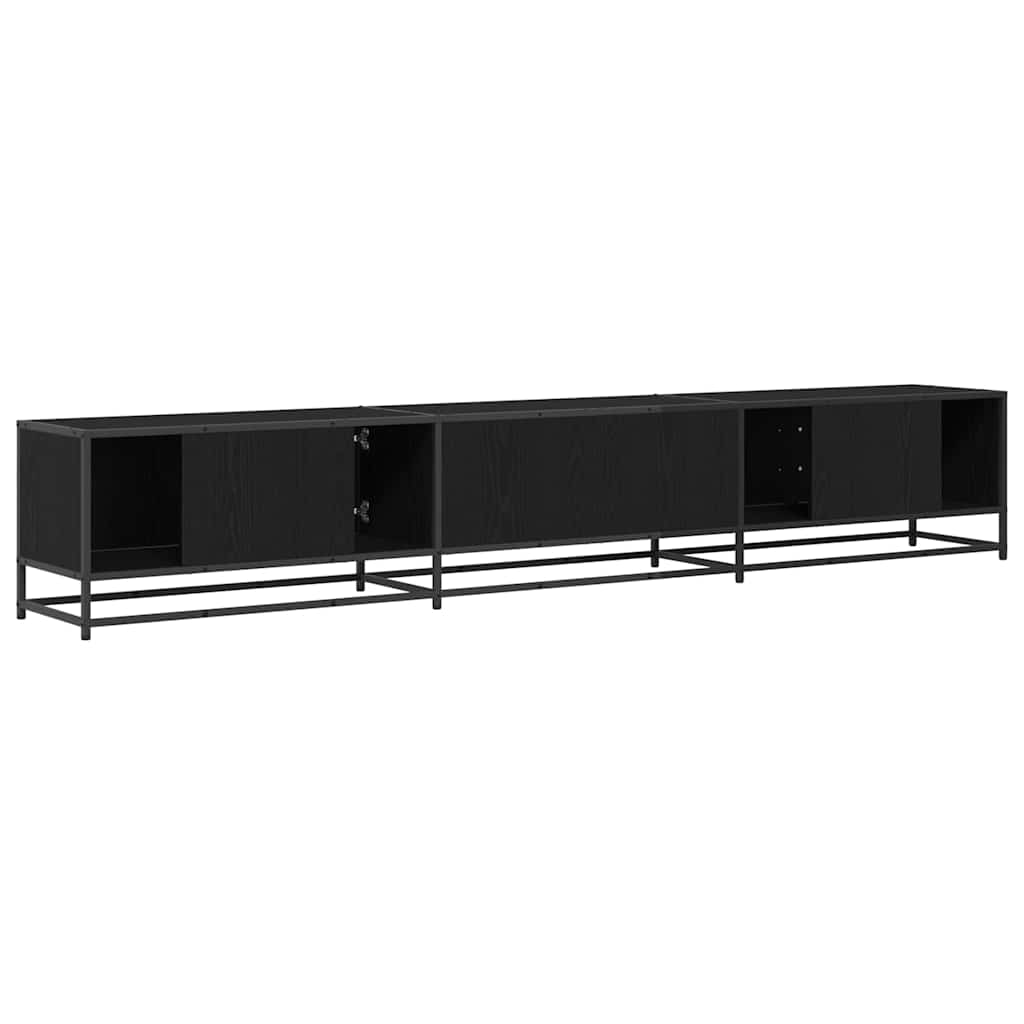 TV Units 2 pcs Black Oak 240 x 35 x 41 cm Engineered wood