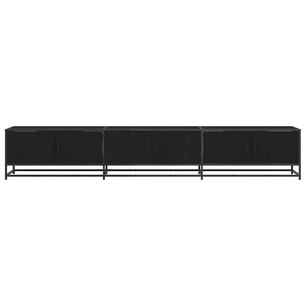TV Units 2 pcs Black Oak 240 x 35 x 41 cm Engineered wood