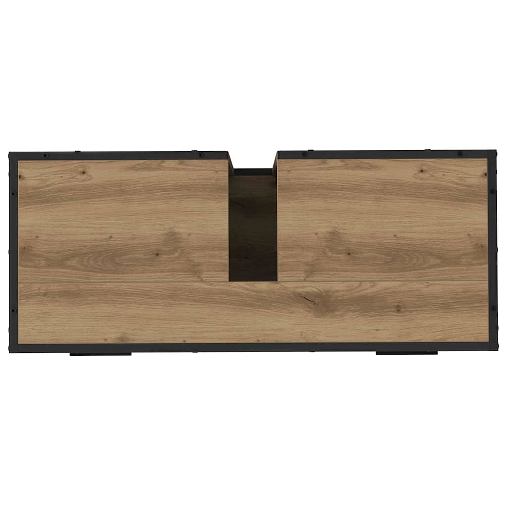 Bathroom Furniture Set 3 pcs Artisan Oak Engineered Wood