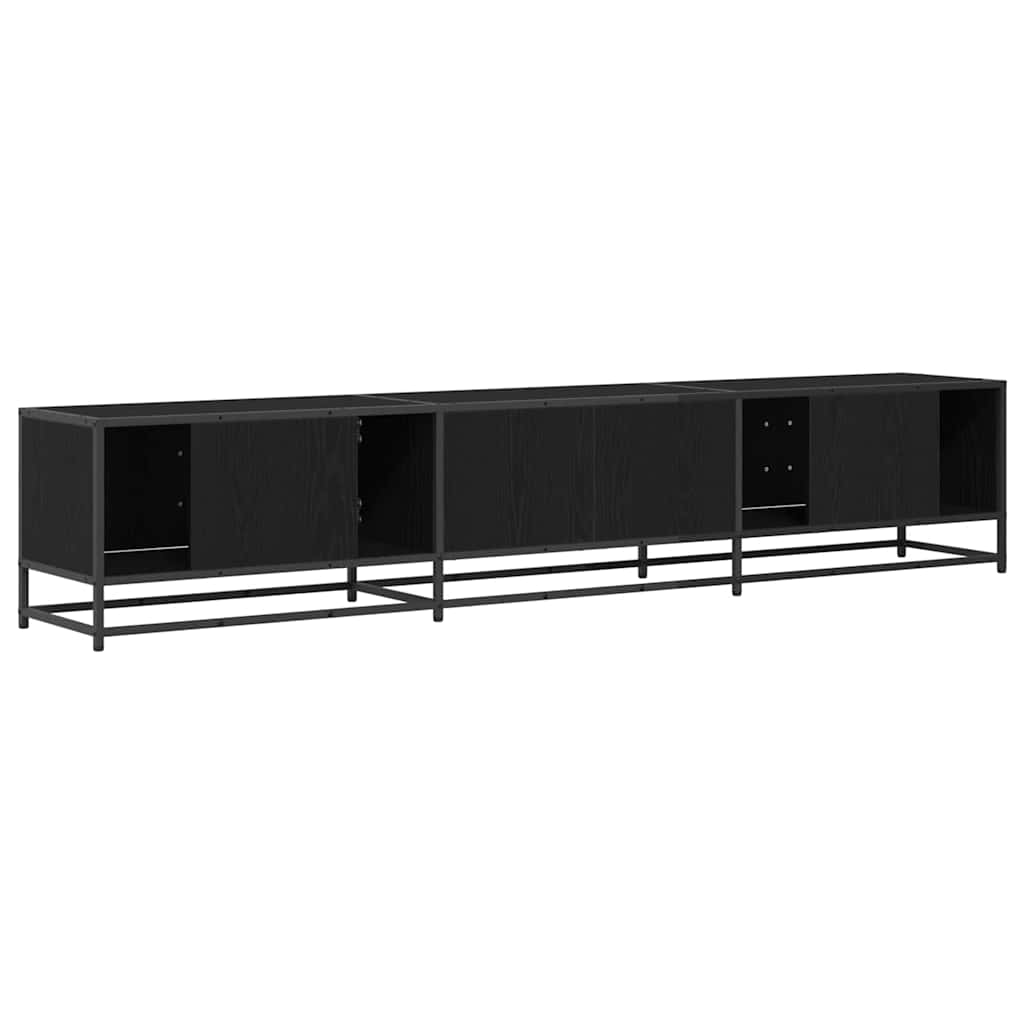 TV Units 210 x 35 x 41 cm Black Oak Engineered wood