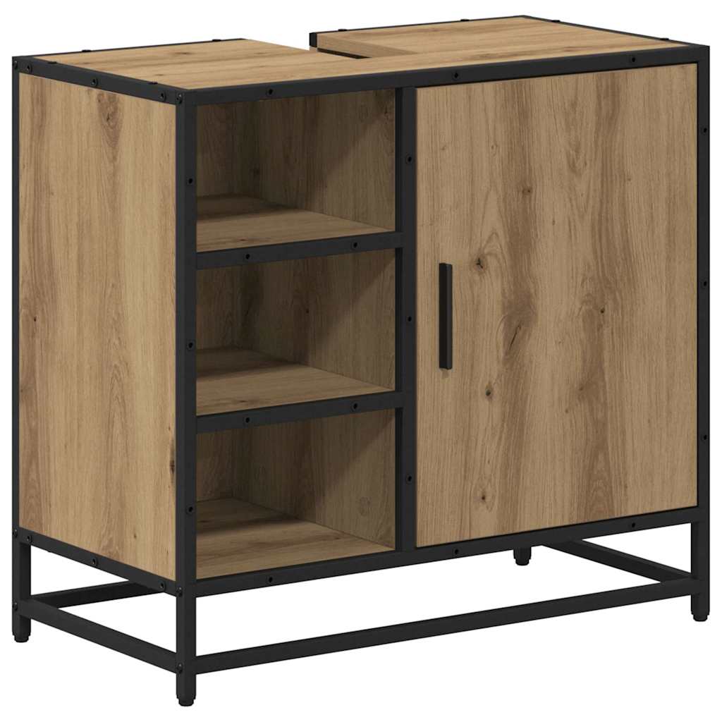 Bathroom Furniture Set 4 pcs Artisan Oak Engineered Wood