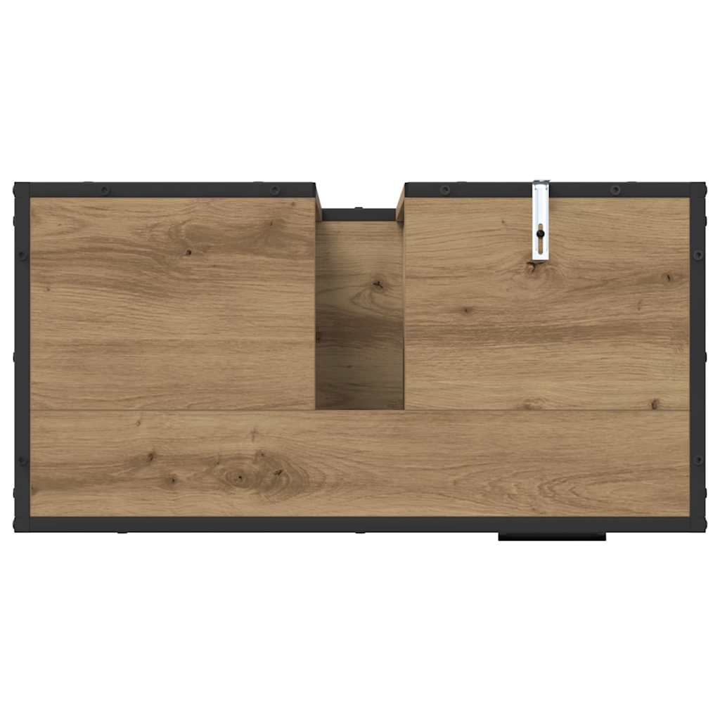 Bathroom Furniture Set 3 pcs Artisan Oak Engineered Wood