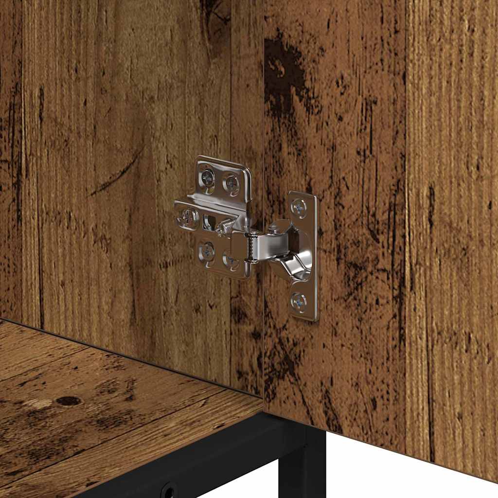 Bathroom Furniture Set 2 pcs Old Wood Engineered Wood