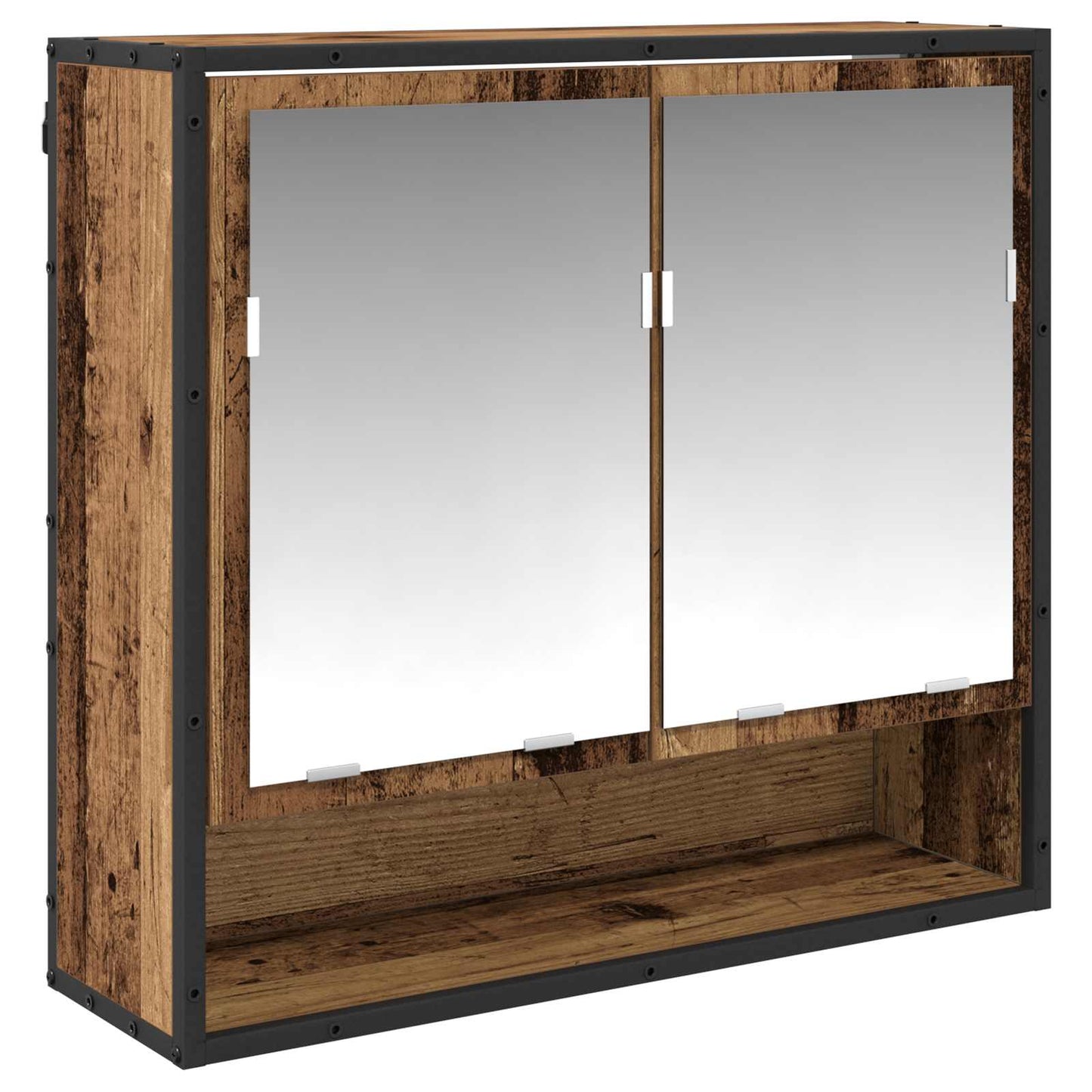 Bathroom Furniture Set 2 pcs Old Wood Engineered Wood