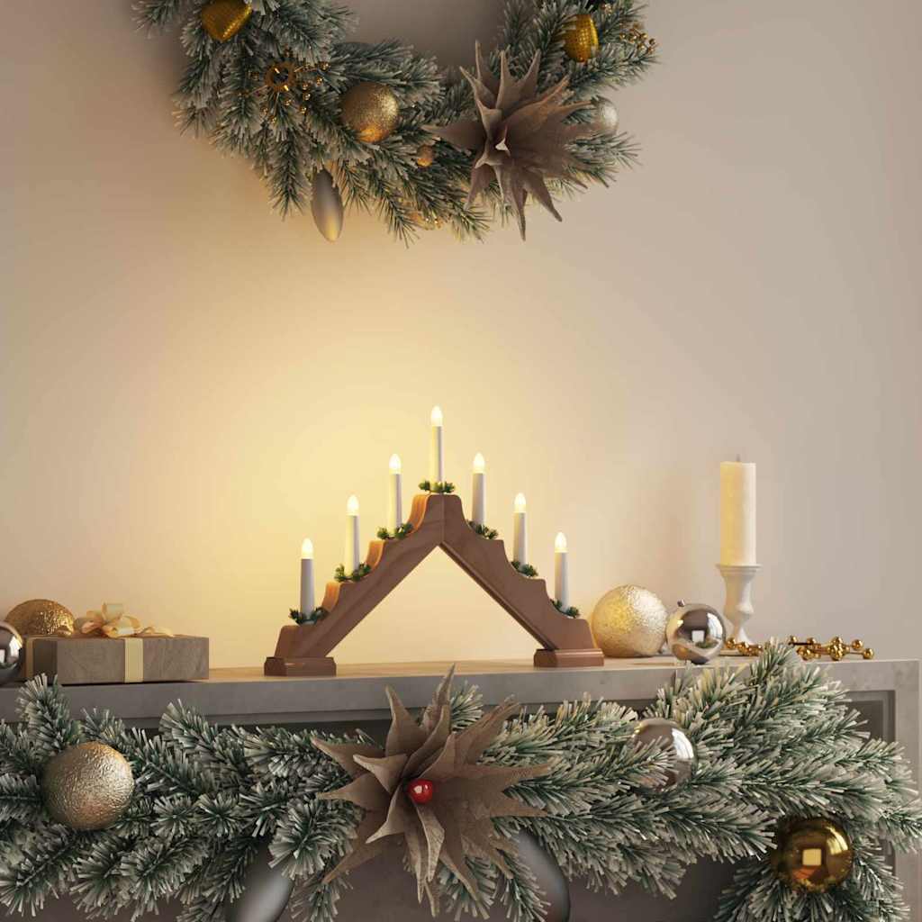 Christmas Candle Bridge 7 LEDs Warm White 39.5 x 5 x 29 cm